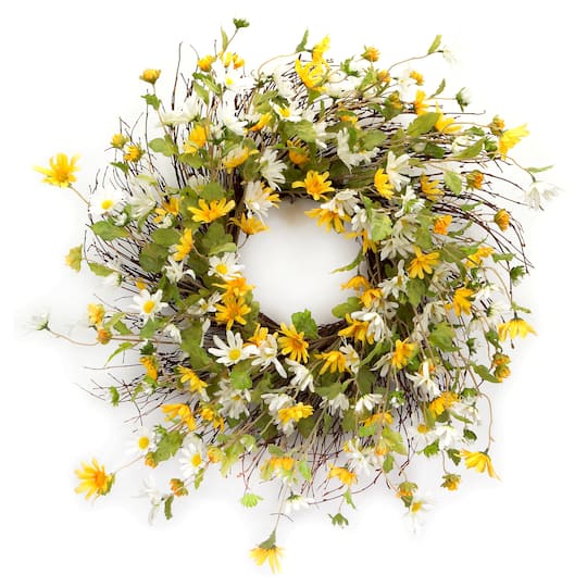 24" Daisy Wreath
